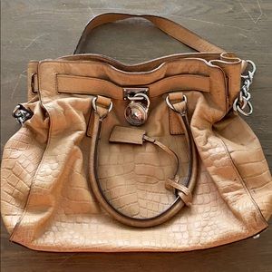 Beige Michael Kors purse